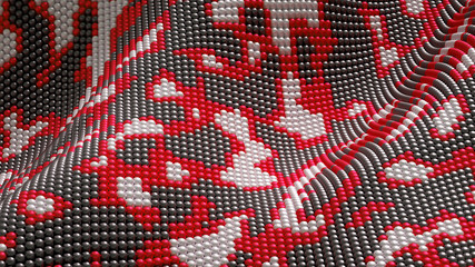 Naklejka na meble Beautiful, luxury, elegant festive bead background. 3d illustration, 3d rendering.