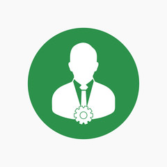 Fototapete - Account Security Icon. Colorful  Rounded style Button vector EPS.