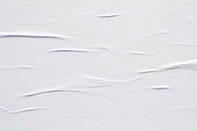 White Creased Poster Texture. Abstract Background.