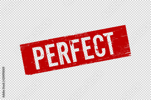 Fotomural Grunge red Perfect square rubber stamp