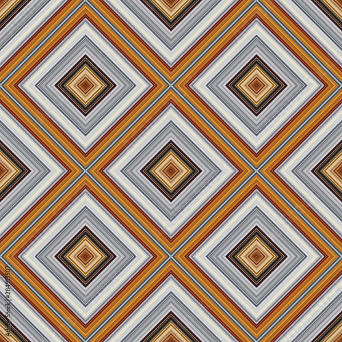 Abstract seamless pattern of many shapes. Vector kaleidoscope.
