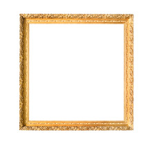 Square Carved Narrow Wooden Painting Frame