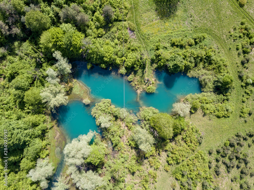 Sinjac Lake / Spring in Croatia close to town Plaški and Plitvice Lakes ...