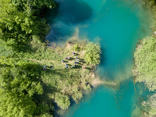 Sinjac Lake / Spring in Croatia close to town Plaški and Plitvice Lakes is One of the 15 deepest lakes in the world with 203 m of depth