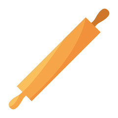 Poster - rolling pin cooking icon on white background