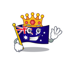 Poster - King flag australia isolated in the mascot