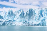 Beautiful shot of icebergs in glacier Perito Moreno, in Patagonia, Argentina