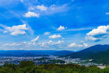 Wall Mural - Landscape of Kyoto city in summer Japan