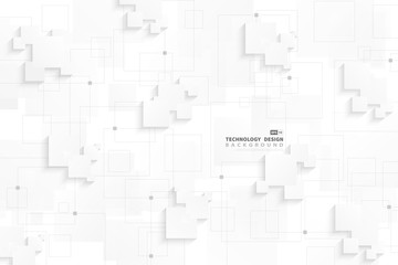 Poster - abstract gradient white gray techno design of connection. illustration vector eps10