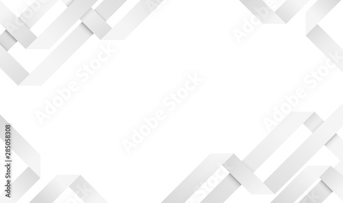 Fold angle paper white and gray background. Vector illustration
