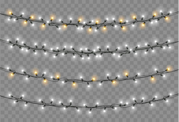 Poster - Christmas lights. Xmas string