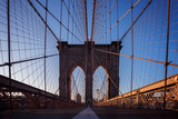Fototapeta Mosty linowy / wiszący - Brooklyn Bridge Sunrise