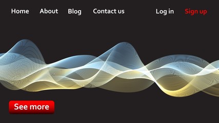Abstract vector background Landing Page. Template for websites, or apps. Colorful gradient shape.