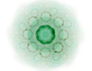 Poster - Abstract fractal color background with crossing circles and oval. Motion illustration.