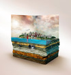 © Out of the box/Stocksy - Cross section of a city by day