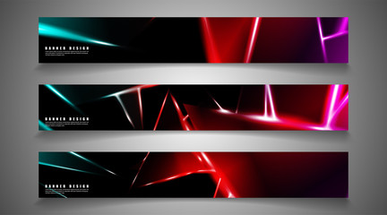 Minimal banner design. Triangular shape vector design background. print templates for ad background