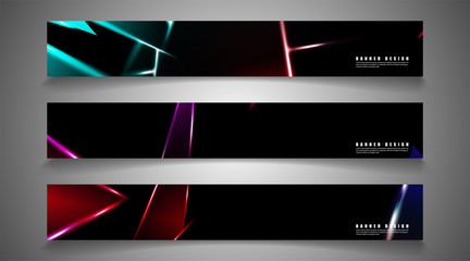 Minimal banner design. Triangular shape vector design background. print templates for ad background