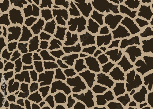Giraffe skin seamless pattern design Wallpaper Mural