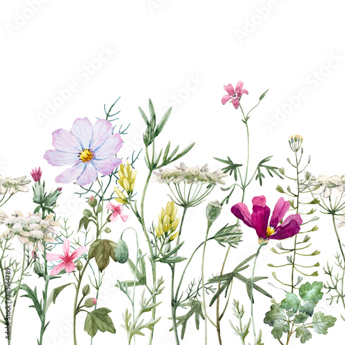 Watercolor floral pattern