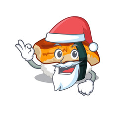 Poster - Santa sushi unagi in the cartoon shape