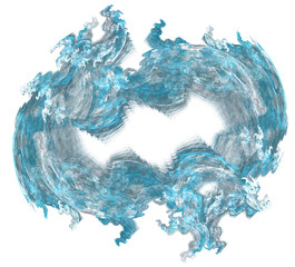 Leinwandbilder - An abstract computer generated modern fractal design. Abstract fractal color texture. Digital art. Abstract Form & Colors.