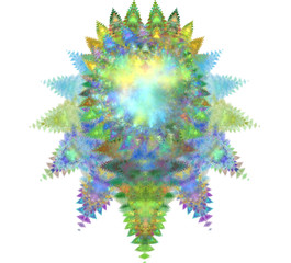 Leinwandbilder - An abstract computer generated modern fractal design. Abstract fractal color texture. Digital art. Abstract Form & Colors.