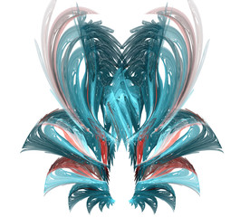 Leinwandbilder - An abstract computer generated modern fractal design. Abstract fractal color texture. Digital art. Abstract Form & Colors.
