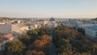 Aerial City Lviv, Ukraine. European City. Popular areas of the city. Lviv Opera