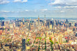 Ausblick über die Stadt New York City, USA 