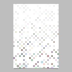 Poster - Multicolored abstract dot pattern brochure background - vector stationery template design