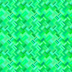 Poster - Green abstract diagonal rectangle mosaic tile pattern background - repeating graphic design