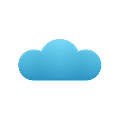 Wall Mural - cloud icon icon design template. Trendy style on white background
