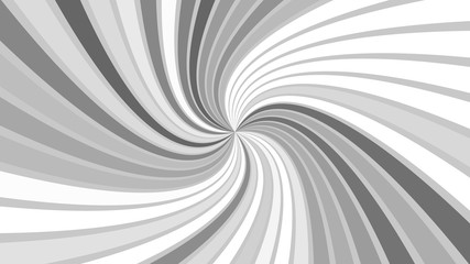 Poster - Grey abstract hypnotic spiral ray stripe background - vector design