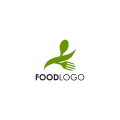 Poster - Food logo design with using fork and spoon icon