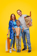© kegfire - Happy family with groceries during shopping