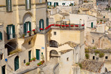 Fototapeta Na drzwi - houses in Matera - Italian city
