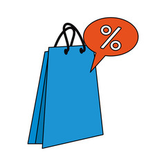 Poster - shopping retail sale store cartoon