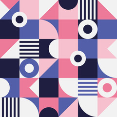 Wall Mural - geometry artwork poster in minimalistic style with simple shape and figure. abstract pattern in scan