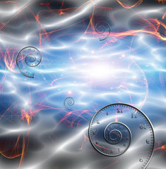 Wall Mural - time space fabric