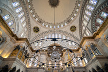 Inside A Mosque In Istanbul