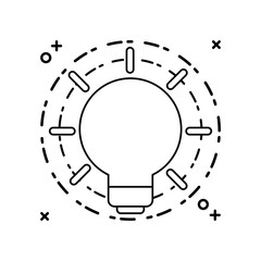 Poster - light bulb invention isolated icon