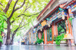 Nanluoguxiang of Beijing in the morning. The neighborhood contains many typical narrow streets known as hutong. Located in the Dongcheng district, Beijing, China.