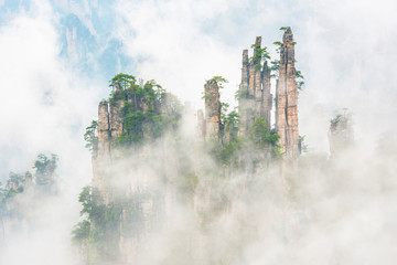 Wall Mural - imperial pen peak of zhangjiajie. located in wulingyuan scenic and historic interest area, zhangjiaj