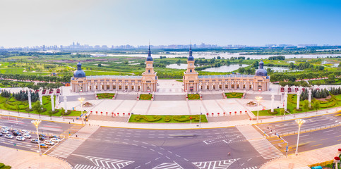 Wall Mural - Cityscape of Harbin. Located in Harbin, Heilongjiang, China.