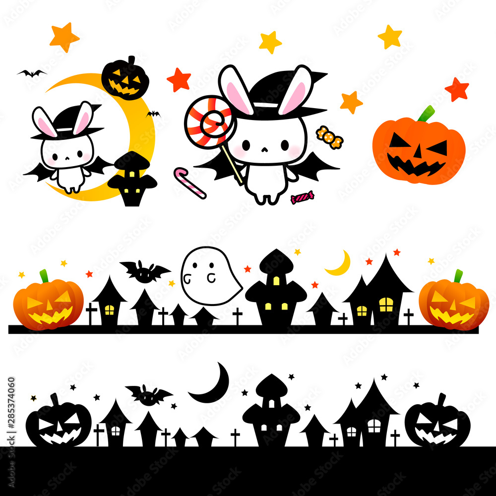 ハロウィン素材 魔法使いうさぎさんとカボチャおばけジャック オー ランタン Animal Wall Mural Anim 可愛い動物素材 屋さんilohaco ハロウィン素材 魔法使いうさぎさんとカボチャおばけジャック オー ランタン Animal Wall Mural Anim 可愛い動物素材 屋さんilohaco