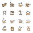 © shuttersport - Set of Coffee Icon Logo Concept Vector Template. Cup with Coffee Glass Logo Concepts. Illustration Vector