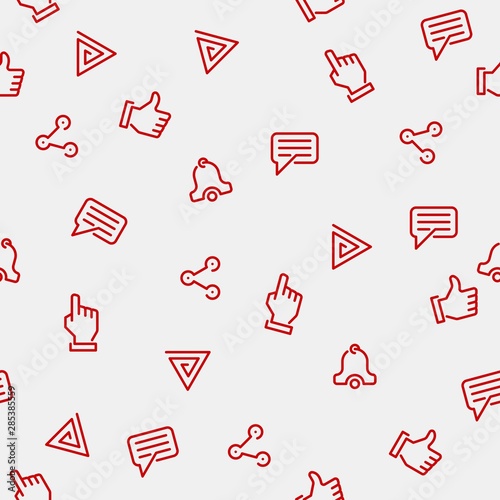 like-comment-share-subscribe-and-thanks-for-watching-seamless-red-icon-on-white-background