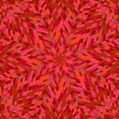 Poster - Colorful hypnotic geometrical radial tiled mosaic pattern background design - circular psychedelic vector illustration with geometric shapes