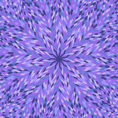 Poster - Burst mosaic pattern background - hypnotic circular abstract colorful vector graphic design with geometrical tiles