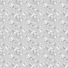 Poster - Seamless geometrical circle pattern background - abstract gray vector graphic design